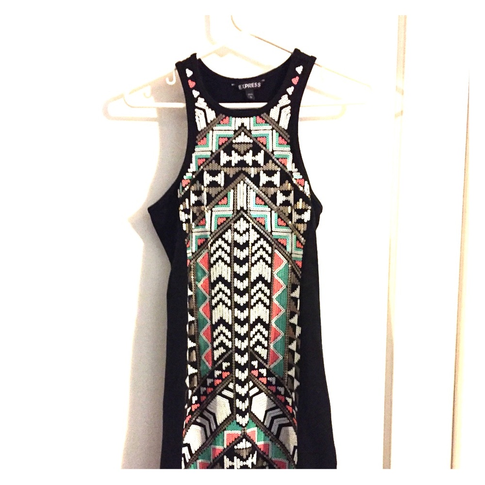 Sequined Racer-back dress - Picture 1 of 1
